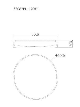 Светильник потолочный Arte Lamp Zibal (Зибал) A3087PL-120WH