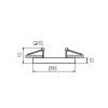 Светильник встраиваемый Kanlux Tiny Bord (Тины Борд) 37166