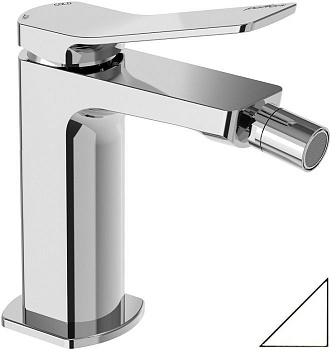 Смеситель Paffoni Tilt TI131BO на биде белый Смеситель Paffoni Tilt TI131BO на биде белый