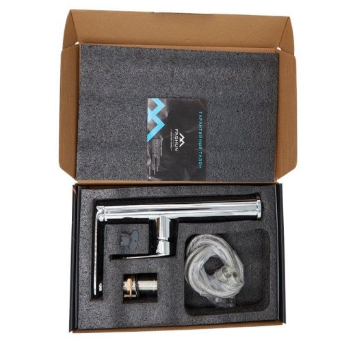 Смеситель для раковины Fashun A8985 на столешницу хром - фото 5