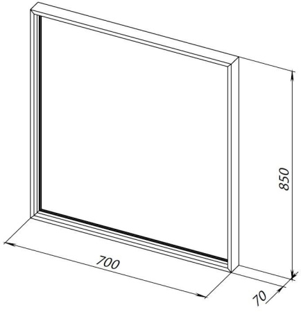 Зеркало в ванную Allen Brau Liberty 1.330013.03 70х85 цвет латунь