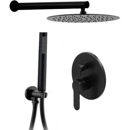 Душевая система ALMAes Sakari TVZ-0890 встраиваемая в стену цвет черный