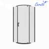 Душевой уголок Cerutti SPA KORRA Z90B 90х90 стекло прозрачное профиль черный без поддона