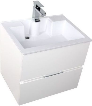 Тумба с раковиной Aquanet Алвита 00213095 60х50 подвесная цвет белый