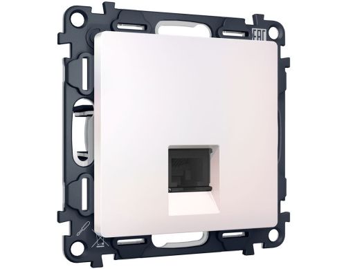 Комплект механизма компьютерной розетки RJ-45 экранированной с автоматической защитной шторкой Ambrella Volt MA MA212005 - фото 3