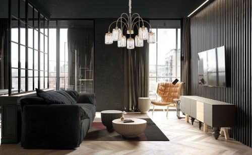 Люстра подвесная Newport 4500 4506+3/C gold new - фото 2