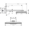 Верхний душ Hansgrohe Raindance Select 24007400 45х30 хром/белый