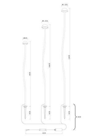 Ландшафтный светильник Arte Lamp Motus (Мотус) A1081PA-3BK