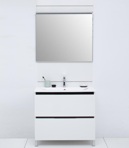 Зеркало в ванную De Aqua Сильвер 00261664 80х75 цвет серебро - фото 4