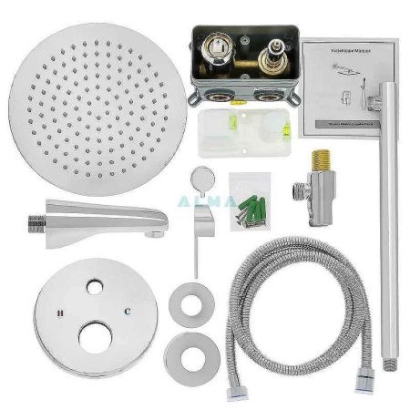 Душевая система ALMAes Marita TVZ-8839 встраиваемая в стену цвет хром