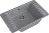 Кухонная мойка Granfest Quarz 71 темно-серый 75х48 цвет темно-серый поверхность матовая