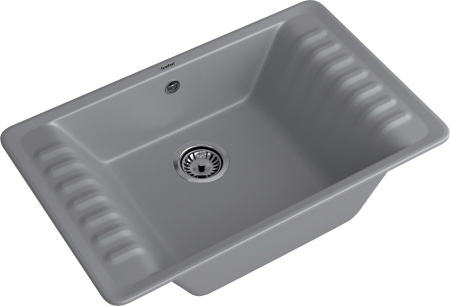 Кухонная мойка Granfest Quarz 71 темно-серый 75х48 цвет темно-серый поверхность матовая