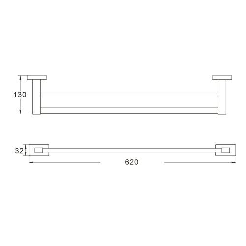 Полотенцедержатель Shevanik SG56G SG5627G - фото 3