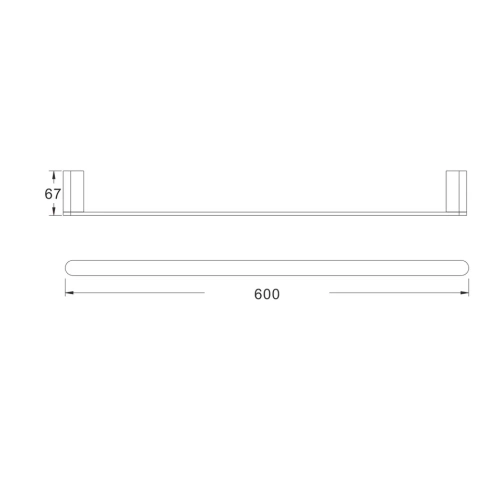 Полотенцедержатель Rose RG17T RG1717T - фото 3