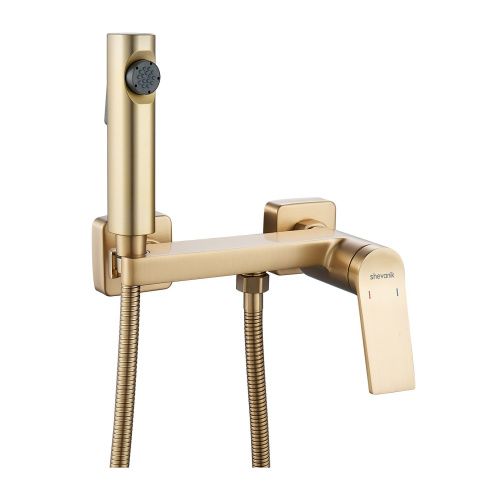 Гигиенический душ со смесителем Shevanik S4105G-1 золотой сатин - фото 2