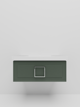 Тумба с раковиной La Fenice CUBO NFNC-01-CUB-G-80-1-80 80х50 подвесная цвет серый