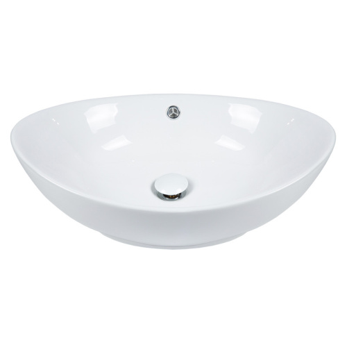 Раковина Bond Oval 59 см S55-590 накладная цвет белый глянцевый - фото 5