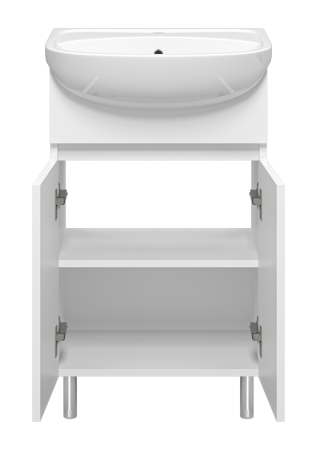 Тумба под раковину Misty Элегия Э-Эле01050-011Н 50х30 напольная цвет белый