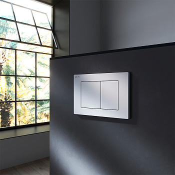 Клавиша смыва механическая Am.Pm PrimeFit S I090201 цвет белый Клавиша смыва механическая Am.Pm PrimeFit S I090201 цвет белый