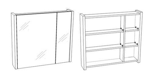 Зеркало-шкаф Corozo Верона SD-00000287 75х14х67 подвесной цвет коричневый - фото 4 Зеркало-шкаф Corozo Верона SD-00000287 75х14х67 подвесной цвет коричневый - фото 4