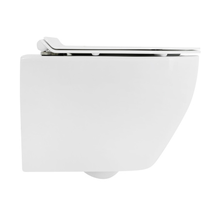 Унитаз подвесной Cezares STYLUS CZR-513-TH-R/CZR-2011-SC белый с сиденьем микролифт безободковый каскадный смыв