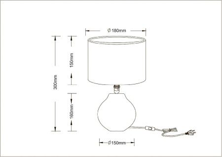 Настольная лампа Arte Lamp Nusakan (Нусакан) A5034LT-1WH