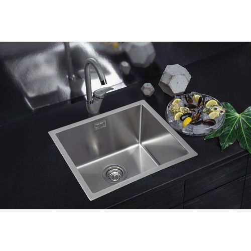 Кухонная мойка Grandex Aqua PROLINE 50 300083 51х45 цвет сатин поверхность матовая - фото 4