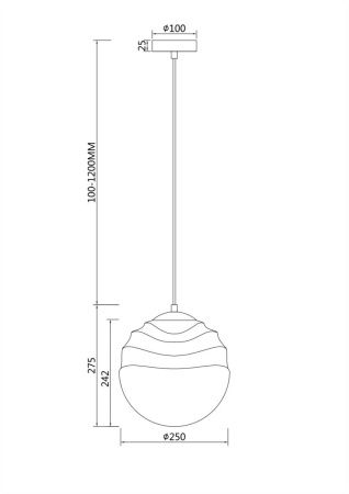 Светильник подвесной Maytoni Vinare Pendant P074PL-01N