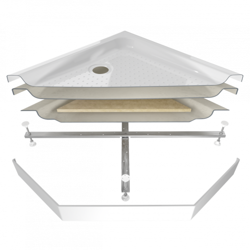 Душевой поддон Тритон Щ0000056825 100х100 акрил белый с каркасом - фото 4 Душевой поддон Тритон Щ0000056825 100х100 акрил белый с каркасом - фото 4