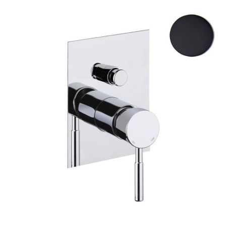 Смеситель для ванны и душа Webert Rimini RI860101560 встраиваемый в стену черный