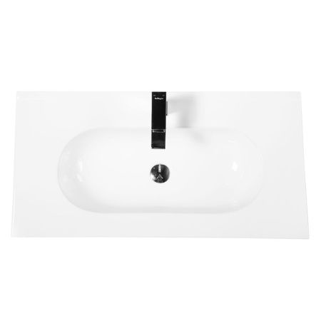 Раковина керамическая BelBagno Love LOV-900-LVB 90х50 накладная цвет белый 1 отверстие под смеситель