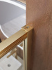 Душевая дверь Cezares LUX LUX-B-FS-11-120-C-BORO 120х195 стекло прозрачное профиль золото