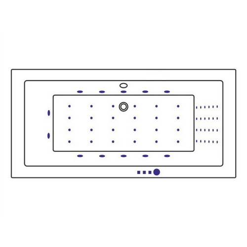 Ванна акриловая гидромассажная Whitecross SAVIA DUO 0103.170080.100.NANO.CR 170х80 пристенная прямоугольная с каркасом - фото 2