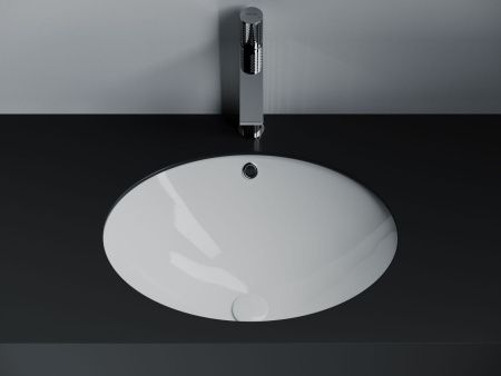 Раковина из сантехнического фарфора Ceramica Nova ERA CN6081 60х40 встраиваемая цвет белый без отверстий под смеситель