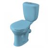 Унитаз-компакт напольный с бачком Santeri Виктория 1P3016S0600BF голубой с сиденьем каскадный смыв