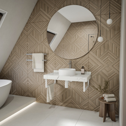 Столешница Teymi Helmi T150109 90х50 подвесная цвет белый - фото 3