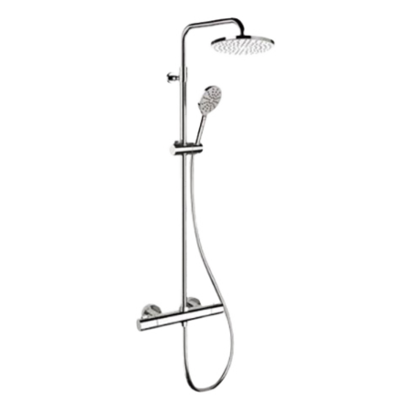 Душевая стойка Remer Elegance EQ32A8MPMD30 настенная с термостатом