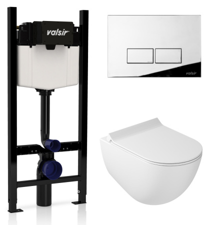 Комплект унитаз с инсталляцией Valsir KIT VSCR 7317 Slim P3