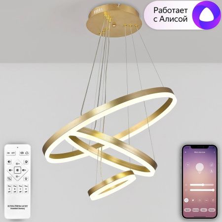 Люстра подвесная Natali Kovaltseva Oreol (Ореол) HIGH-TECH LED LAMPS 82042