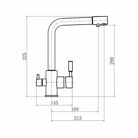 Смеситель для кухни Fashun A4352-21 на мойку бронза