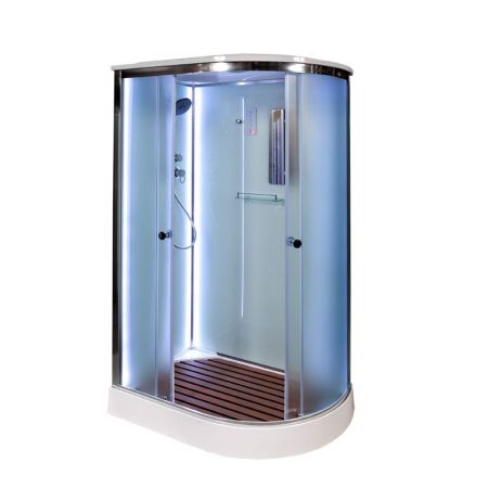 Душевая кабина AvaCan D102SLLED 120х80 асимметричная с крышей ориентация левая