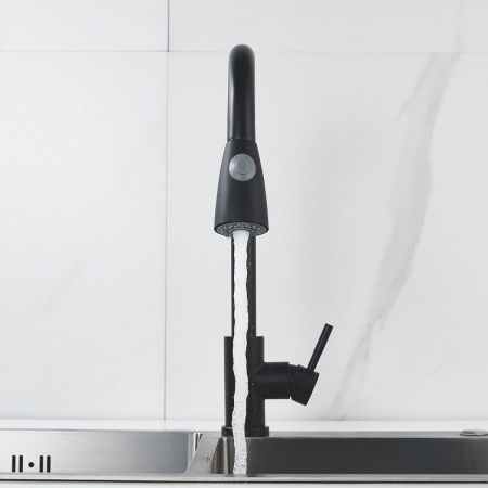 Смеситель для кухни Raffine F213H на мойку черный