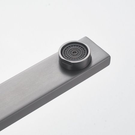 Душевая стойка Shevanik S6136T настенная цвет оружейная сталь