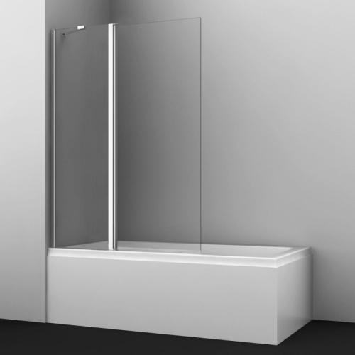 Душевая шторка WasserKRAFT Salm 27P 27P02-110 110x140 стекло прозрачное 6 мм - фото 2