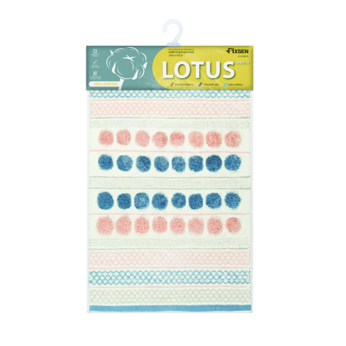 Коврик для ванной Fixsen Lotus FX-8030W - фото 4