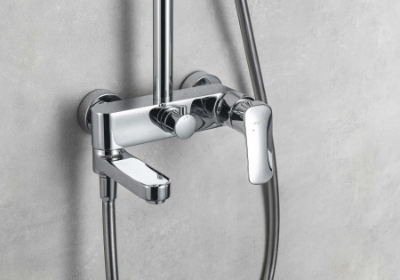 Душевая стойка Aquatek ВЕГА AQ2040CR настенная цвет хром