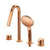 Смеситель Cezares LEAF LEAF-BVDM4-SS на борт ванны розовое золото