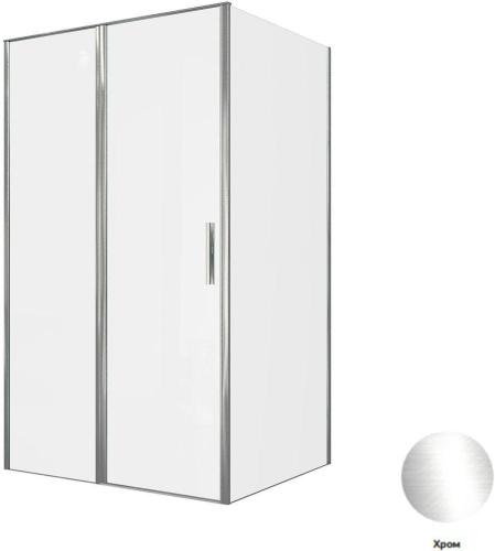 Душевой уголок Allen Brau Priority 3.31007.00 + 3.31016.00 120х90 стекло прозрачное профиль хром глянцевый без поддона - фото 4