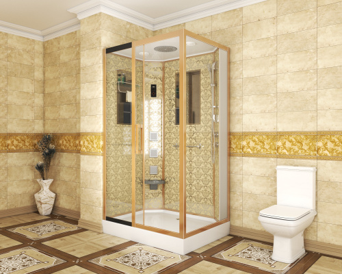 Душевая кабина Niagara Luxe 7711GL 120х90 прямоугольная с крышей - фото 3