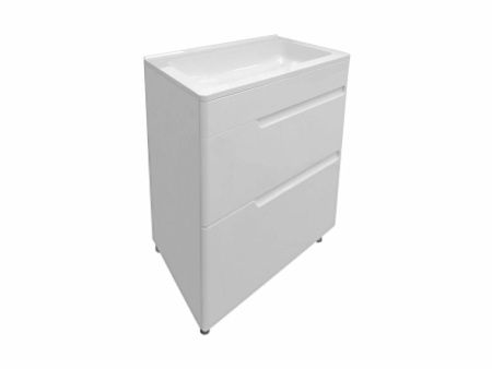 Тумба с раковиной Эстет Kare Luxe ФР-00007072 60х50 напольная цвет белый